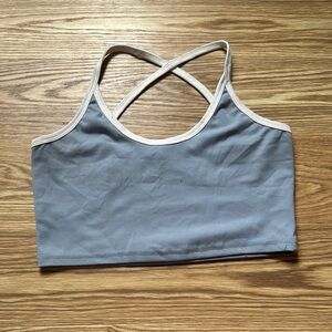 SHEIN Gray and Cream Bandeau Intimates